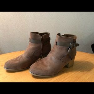 Tan ankle boots